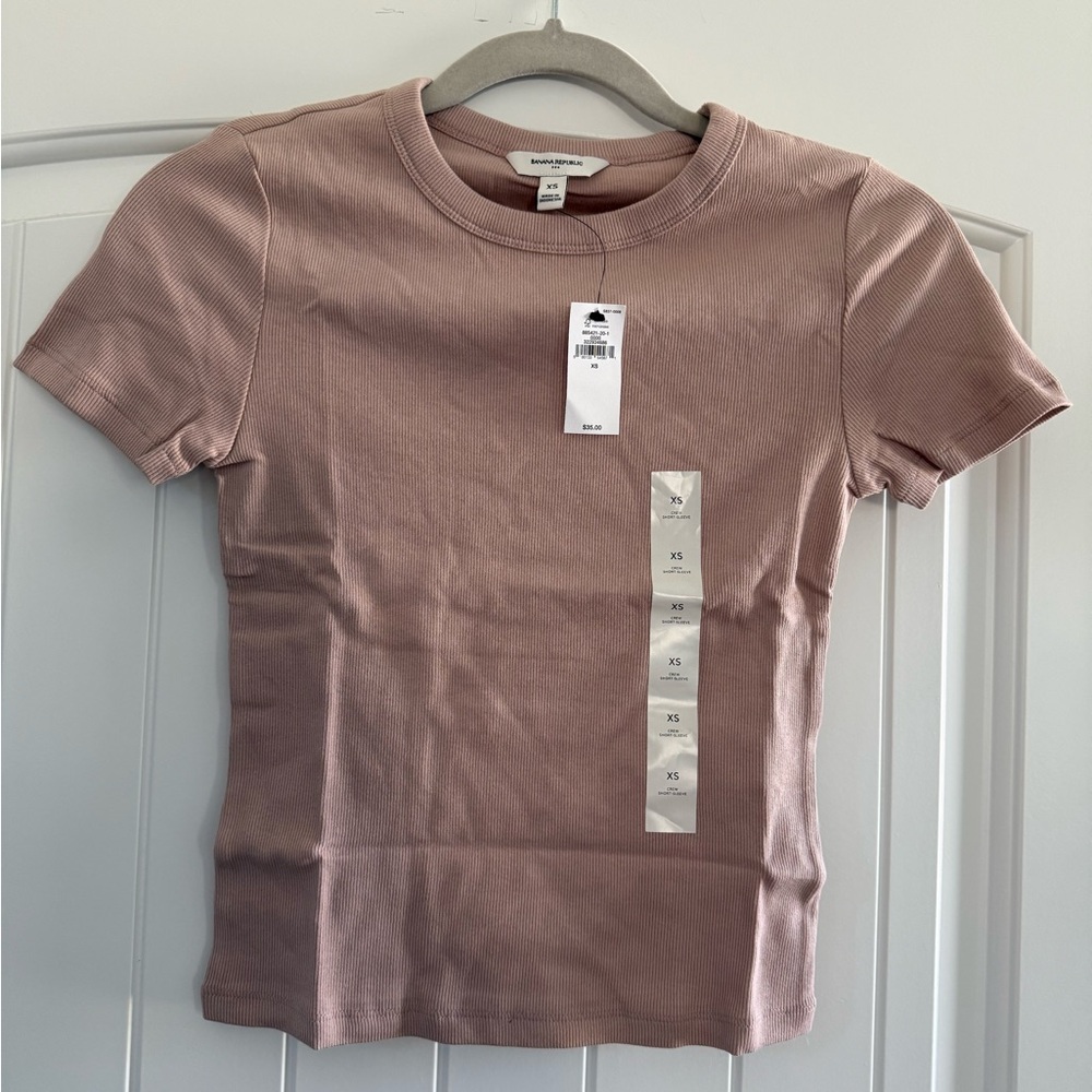 Banana Republic Dusty Pink Short Sleeve Tee